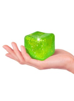 Slow Rising Glossy Squishy Cube - Stress Cube for Adults, Cute Square Fidget Cube Squishy Ice Cube ADHD Fidget Toys for Autism/ADD (Green)
