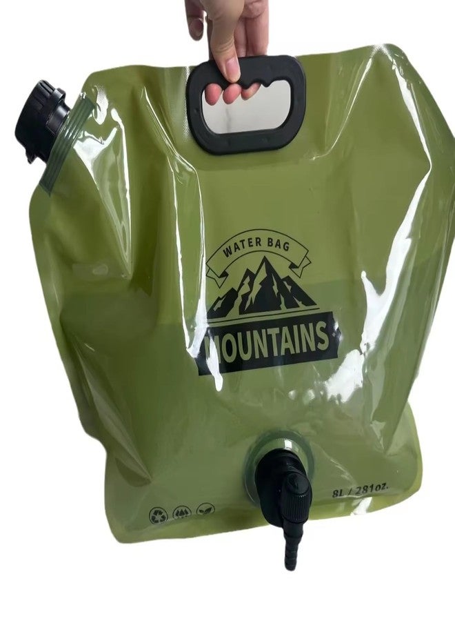 Kruvad Camping Water Saving Container Bag 8L Drinking Water Portable and Convenient Collapsible with Faucet Water Tank Mountain Container Bag for Outdoor Adventures and Emergencies [ 31x41x1 CM ] - Image 1