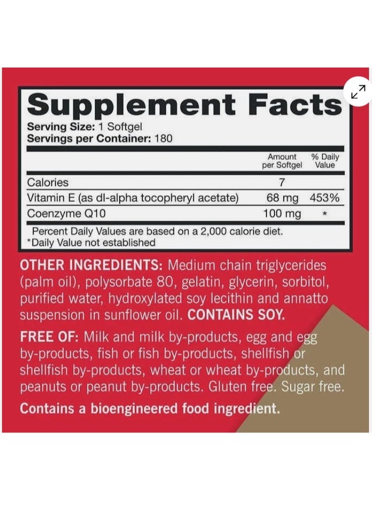Qunol Ultra CoQ10 100 mg, 180 Softgels - 3x Better Absorption - Image 3