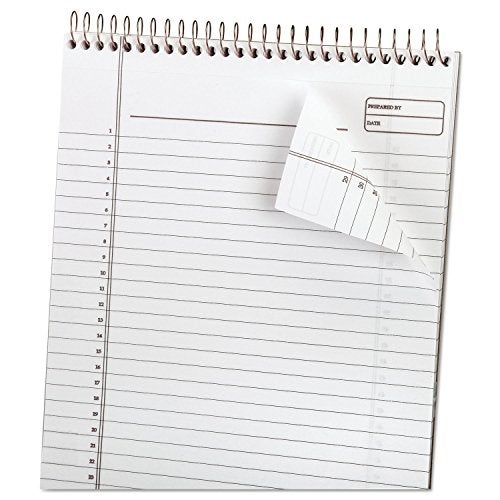 Ampad Gold Fibre Classic, Wirebound Planner Pad, Size 8-1/2 x 11-3/4, Red Cover, Legal Ruling , 70 Sheets per Pad (20-811),White - Image 2