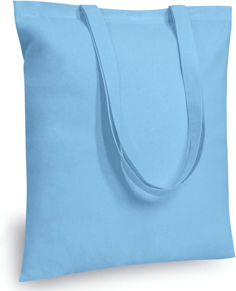 TOPDesign Economical Cotton Tote Bag, 5oz Lightweight Fabric, Reusable Grocery Shopping Cloth Bags, DIY Your Creative Designs - Image 1