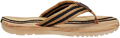 Eagsouni Men's Women's Flip Flops Casual Comfort Thong Sandals Non-Slip Slippers for Beach Black - Image 4