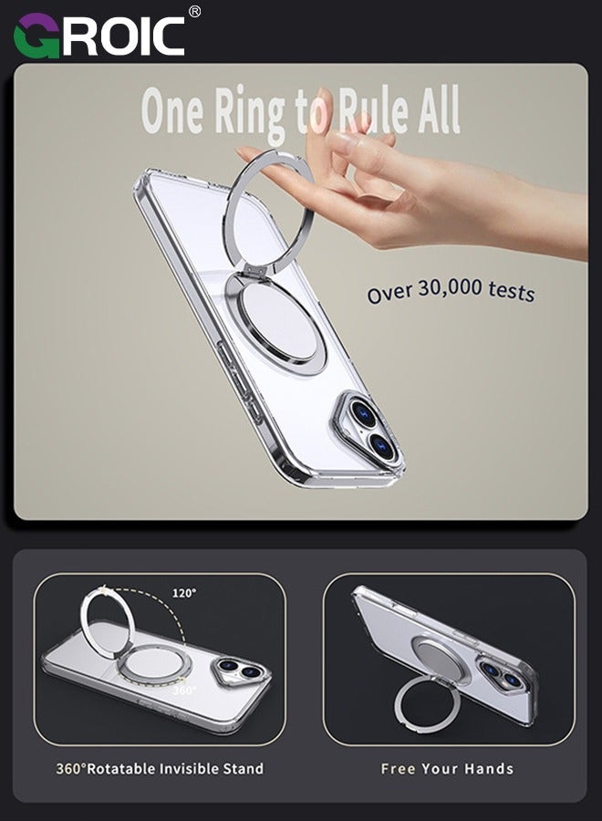 GROIC Designed for iPhone 16 Pro Max 6.9 Inches Case with Magnetic Invisible Stand, Shockproof Slim Translucent Matte Case, Drop Protection Slim Phone Case for iPhone 16 Pro Max Compatible with MagSafe - Image 2