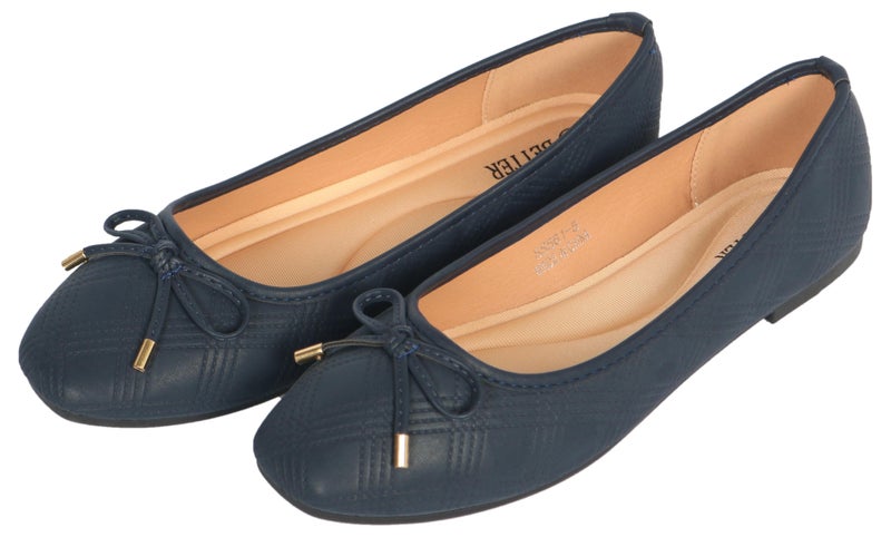 Better Women's Ballerina Shoes Navy Blue - Image 1