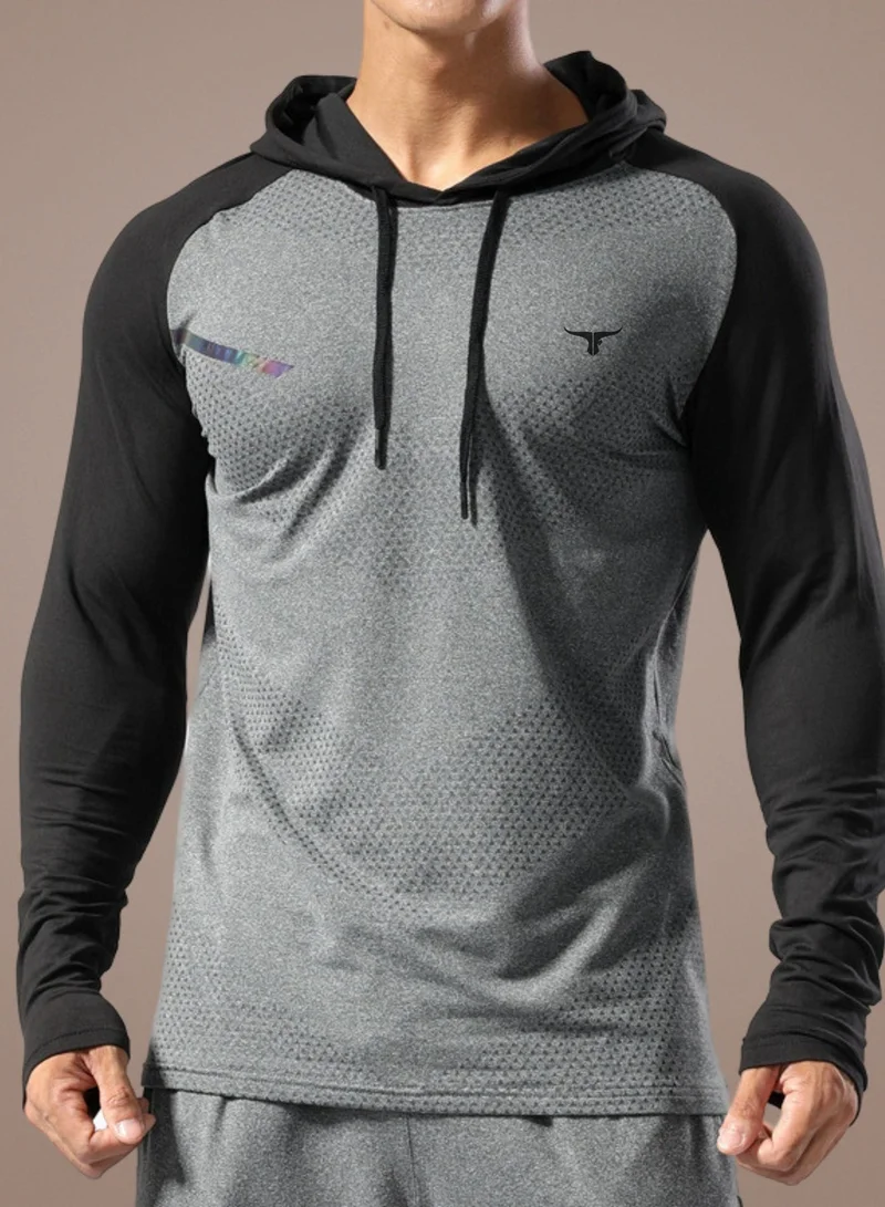 THUGFIT Grey Thugfit DynamicEdge Men's Hoodie - Grey for Men | Best Price UAE