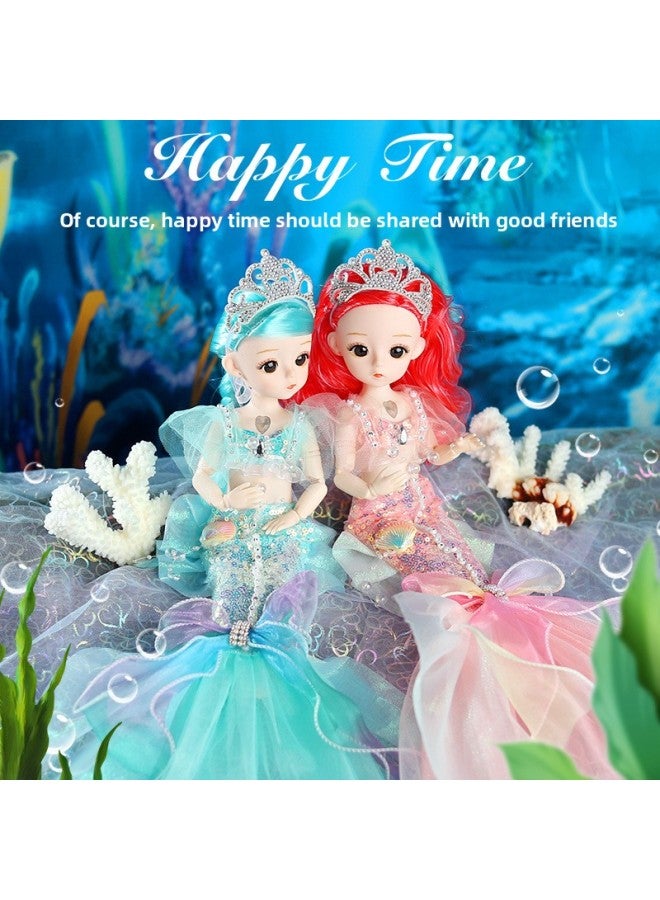 Mermaid Toy 30cm Doll Singing Children's Holiday Gift Kindergarten Gift Supply-Color:Lilac Purple-Height:No Music - Image 4