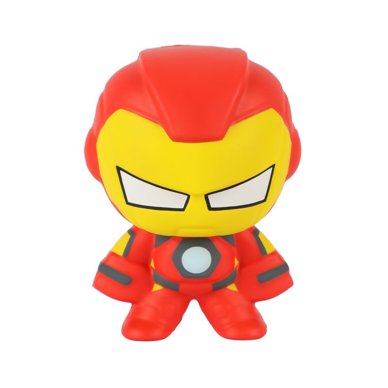 MARVEL Mochi Avengers Series Iron Man Squishy Doll Red and Yellow 8.2 x 9.1 x 12.1 cm VJ24447-I
