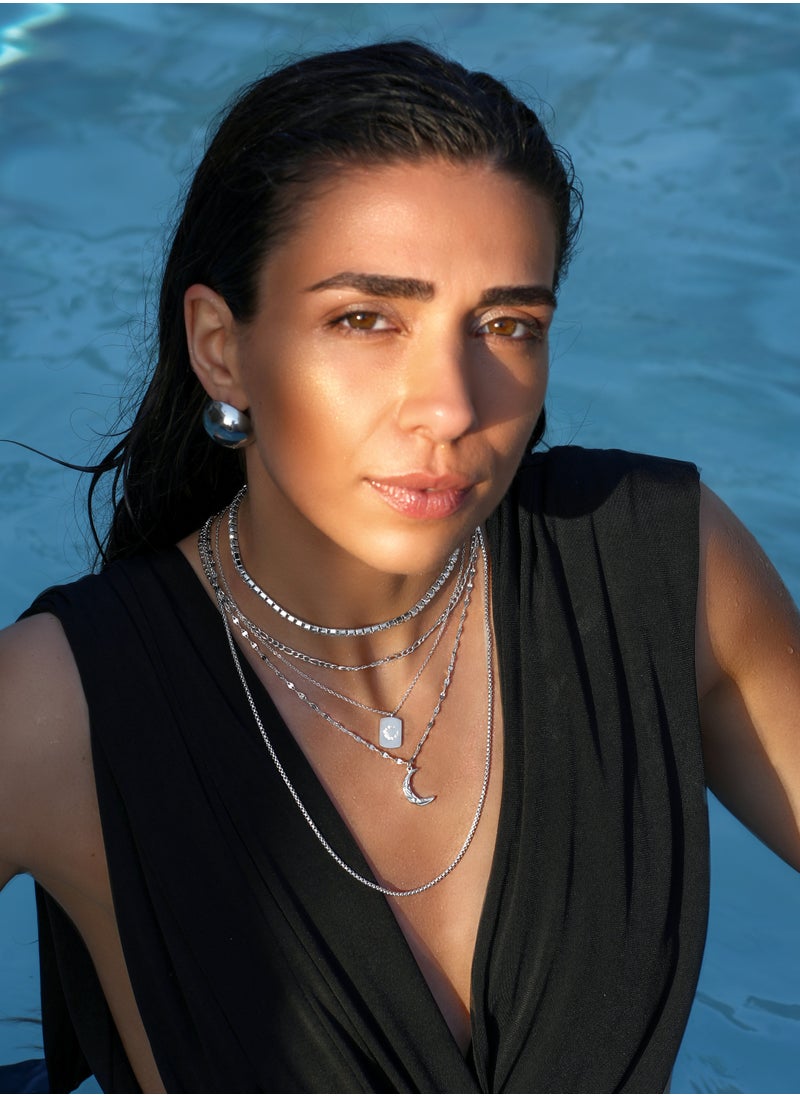 Clé de Lune The Shiny Sparkling Zircon Choker Necklace  - Image 4
