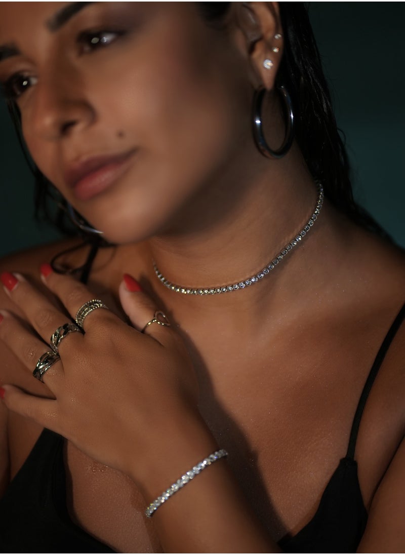 Clé de Lune The Shiny Sparkling Zircon Choker Necklace  - Image 5