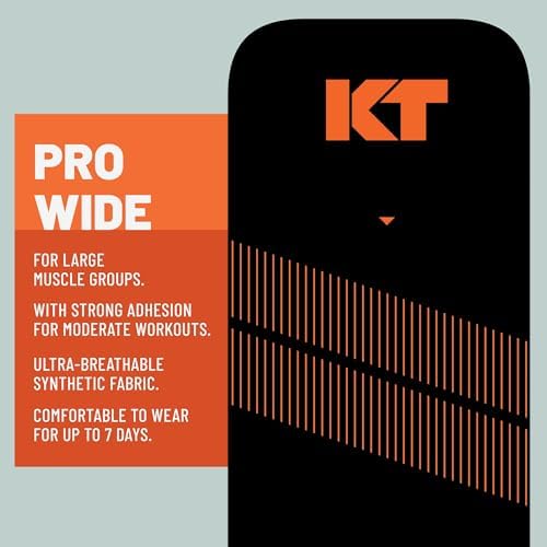 KT Tape, Pro Synthetic Kinesiology Athletic Tape, 10 Count, 10” Precut Wide Strips - Image 3