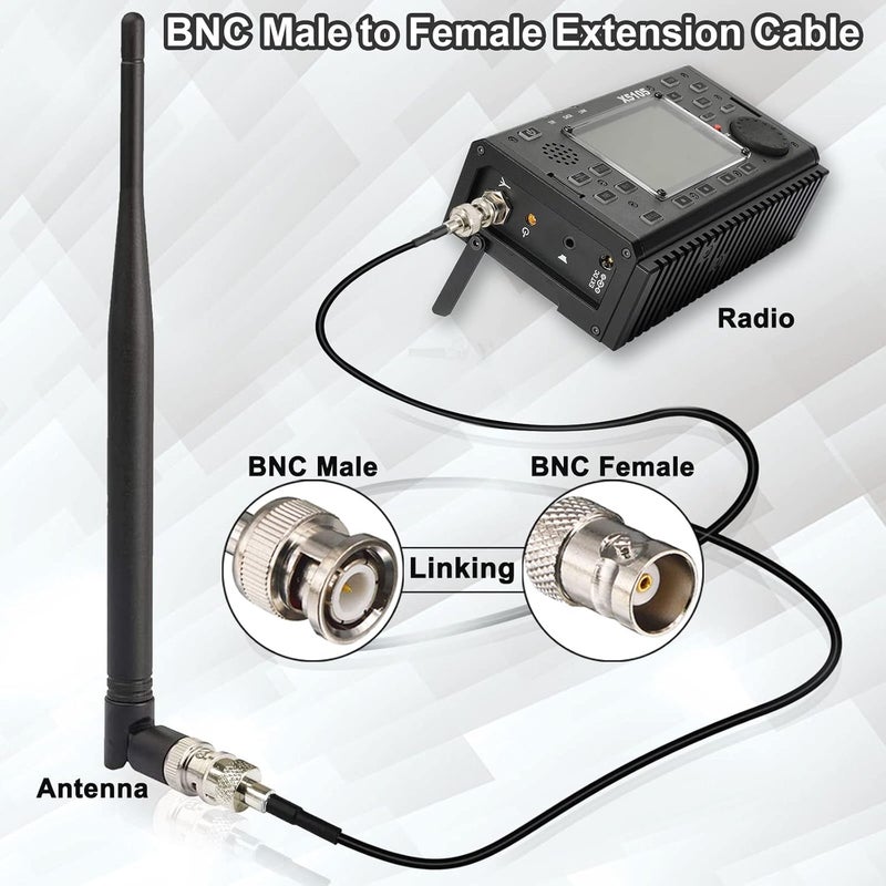 YOTENKO BNC Extension Cable 10ft BNC Male to Female Coaxial 50 Ohm SDI Cable CCTV Extension Coaxial Line RG174 for Video Signals,CCTV,DVR,Camera - Image 4