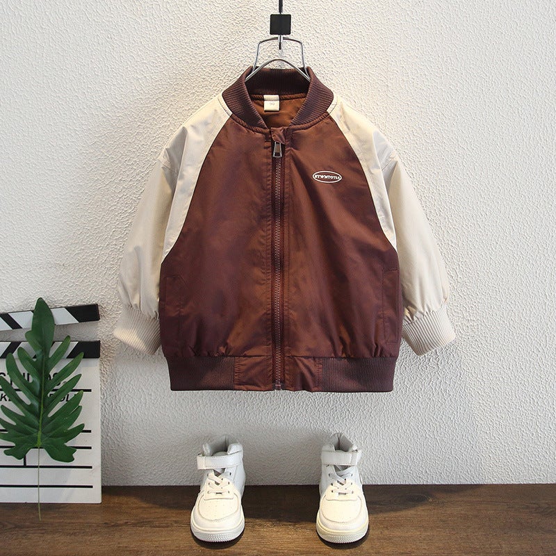 Boys' Baseball Jacket 2025 Autumn New Stylish And Fashionable Toddler Korean Style Jacket Trendy - Image 5