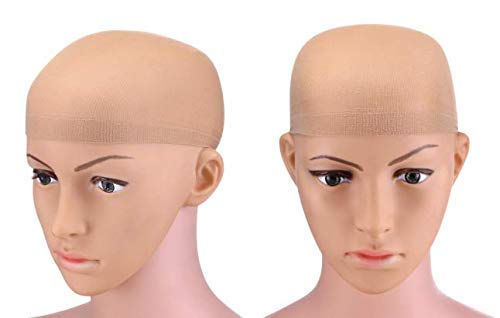 Rapidsflow® Flexible Breathable Free-size Hair Mesh Net Cap for Wig 2 pcs (Skin Color) - Image 3