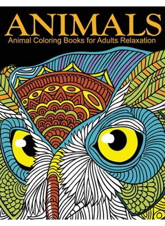 Animal Coloring Books for Adults Relaxation: EXTRA: PDF Download onto Your Computer for Easy Pr