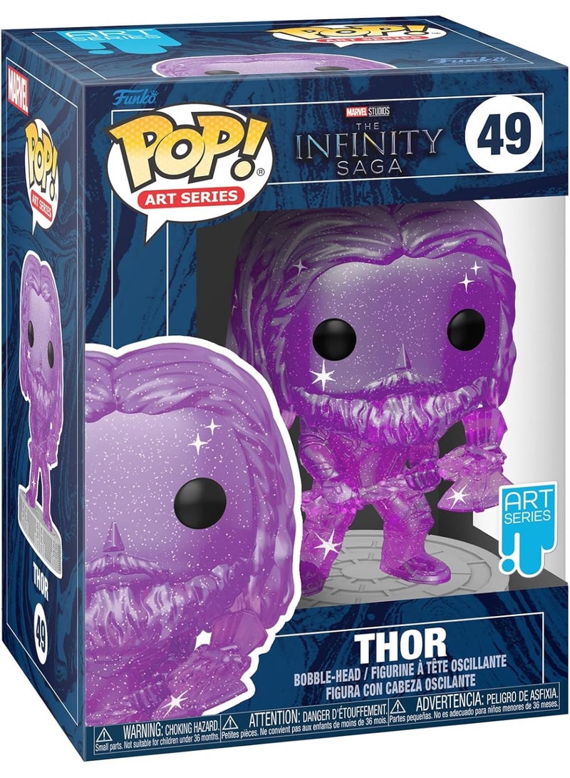 Funko Pop! Art Series: Marvel Avengers- Infinity Saga - Thor - Purple - Collectable Vinyl Figure - Gift Idea - Toys for Kids & Adults - Anime Fans - Image 1