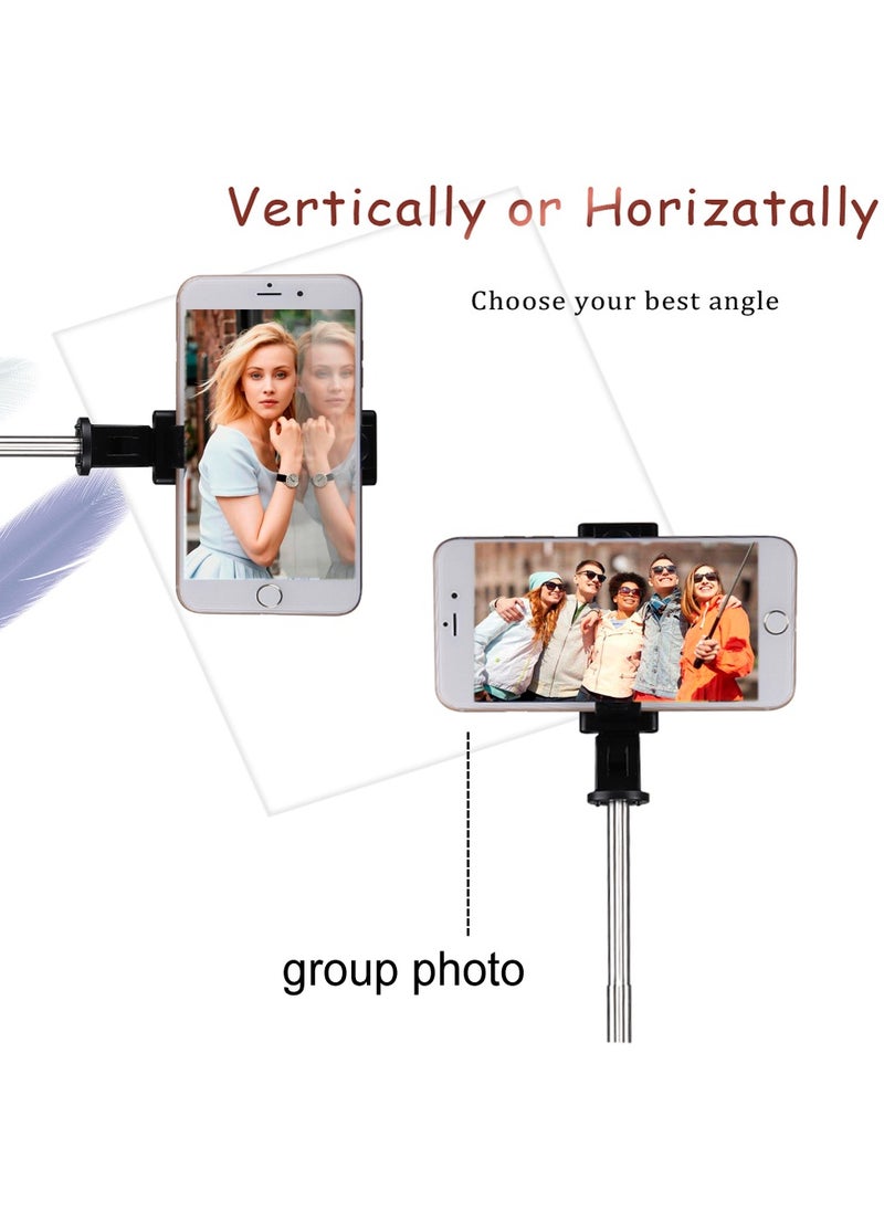 ELTRAZONE K07 Selfie Stick Remote Control Integrated Tripod Rotate Click Compact Size One Key Compatible With Multi-size Gear Design Clamp Selfie Stick  - Image 4
