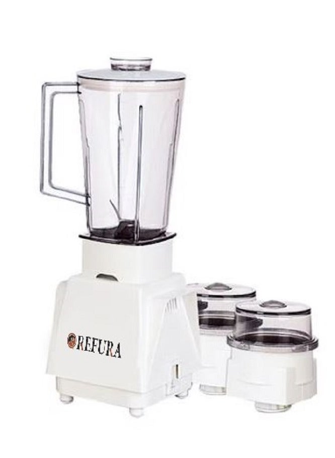 REFURA 3 In 1 Multifunctional Blender 1.5L 400W RE-242 | Stainless Steel Blades,| 1L Jar, Over Heat Protection | Coffee Grinder & Smoothie Maker | - Image 4
