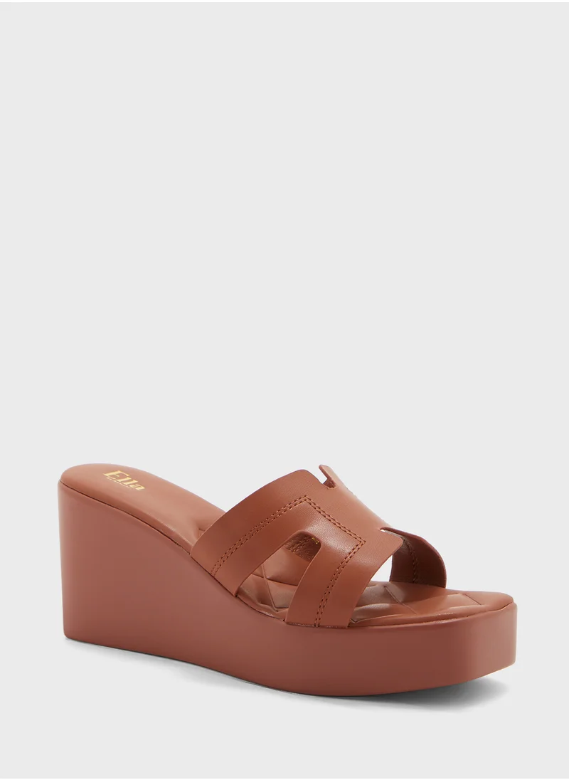 ELLA H Mule Wedge Sandal