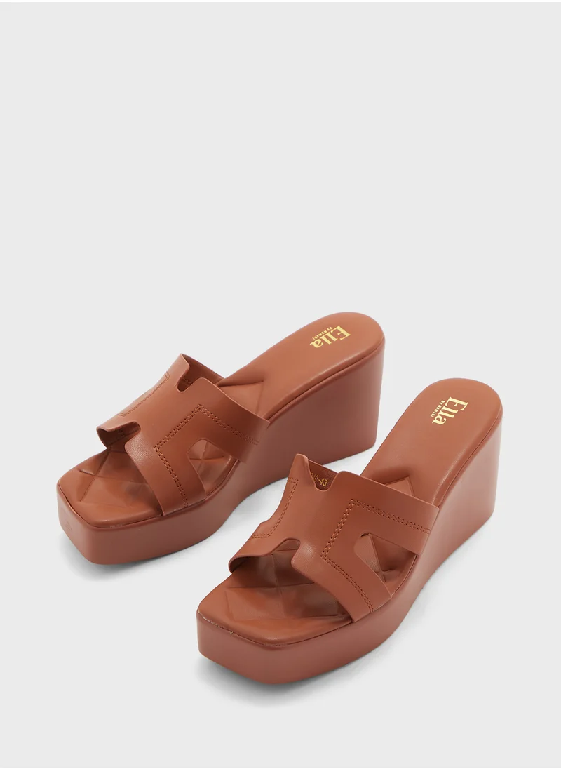 ELLA H Mule Wedge Sandal