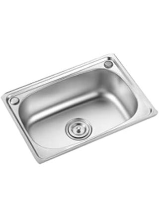 (Kitchen Sink (Sink, 2 Mixer Holes, 48 X 43 Cm, 1 MM