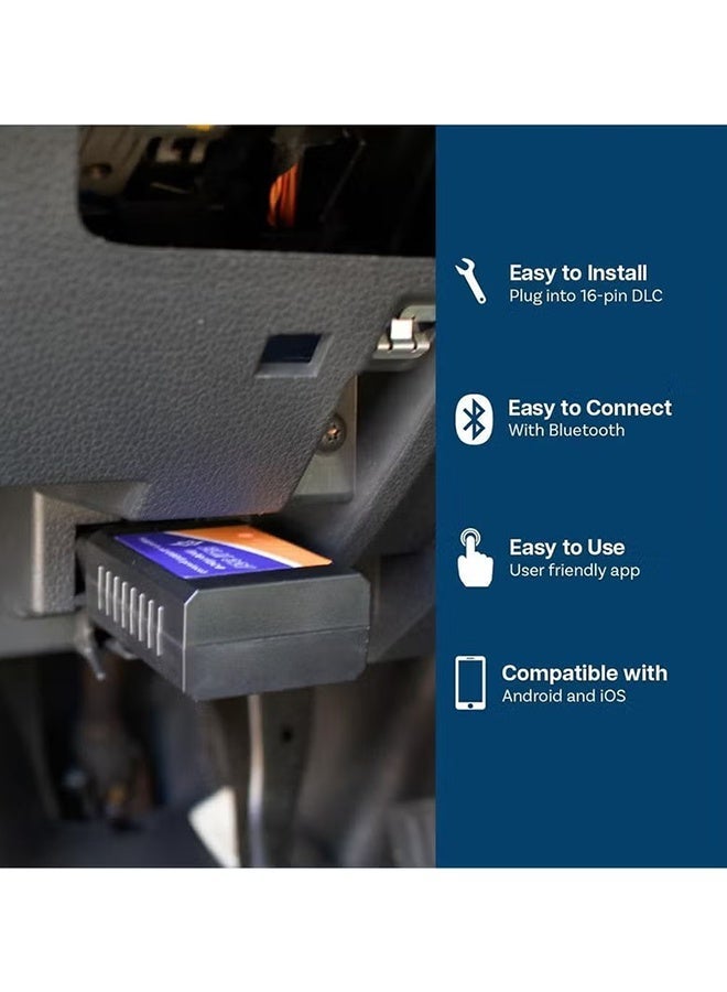 ELM327 OBD2 محول ماسح السيارات الضوئي بلوتوث، أداة قراءة وفحص الرمز التشخيصيّ للسيارة، أداة فحص ضوء المحرك - Image 5