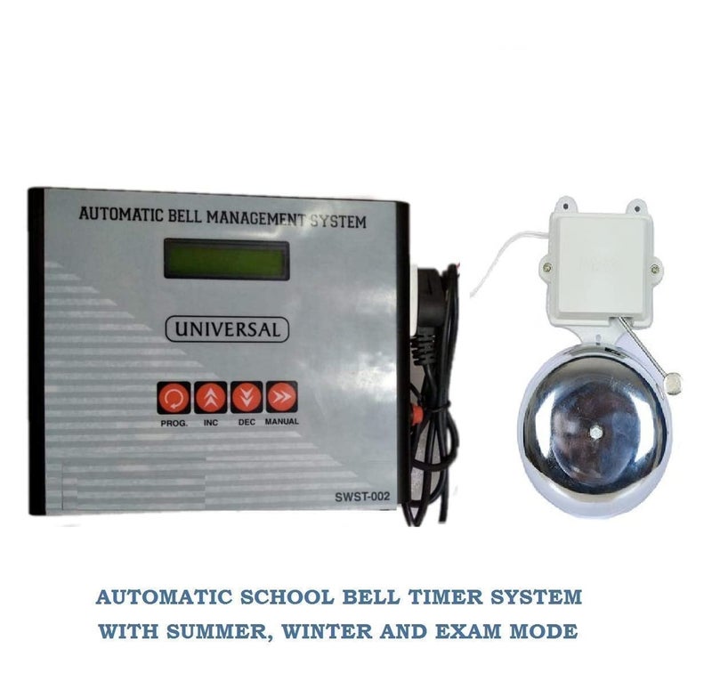 Security Store Store/Electronic Bell Management System - Multipurpose Timer with 12 Inch Gong Bell for Schools, Offices, Factories,Godown !! 1 Year Warranty !! - Image 2
