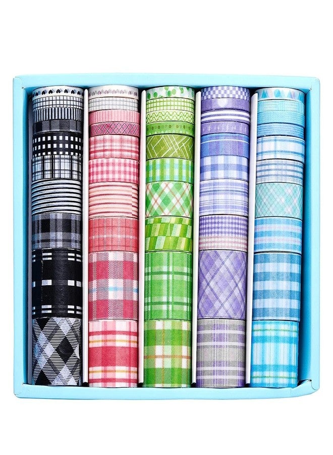 KLIVE Washi Masking Tape Set – Decorative Paper Tapes, Adhesive Notebook Stickers for Crafting, Scrapbooking, Journaling & DIY Projects (Line Design Tape) - Image 2