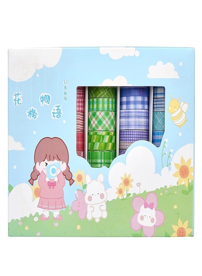 KLIVE Washi Masking Tape Set – Decorative Paper Tapes, Adhesive Notebook Stickers for Crafting, Scrapbooking, Journaling & DIY Projects (Line Design Tape) - Image 1