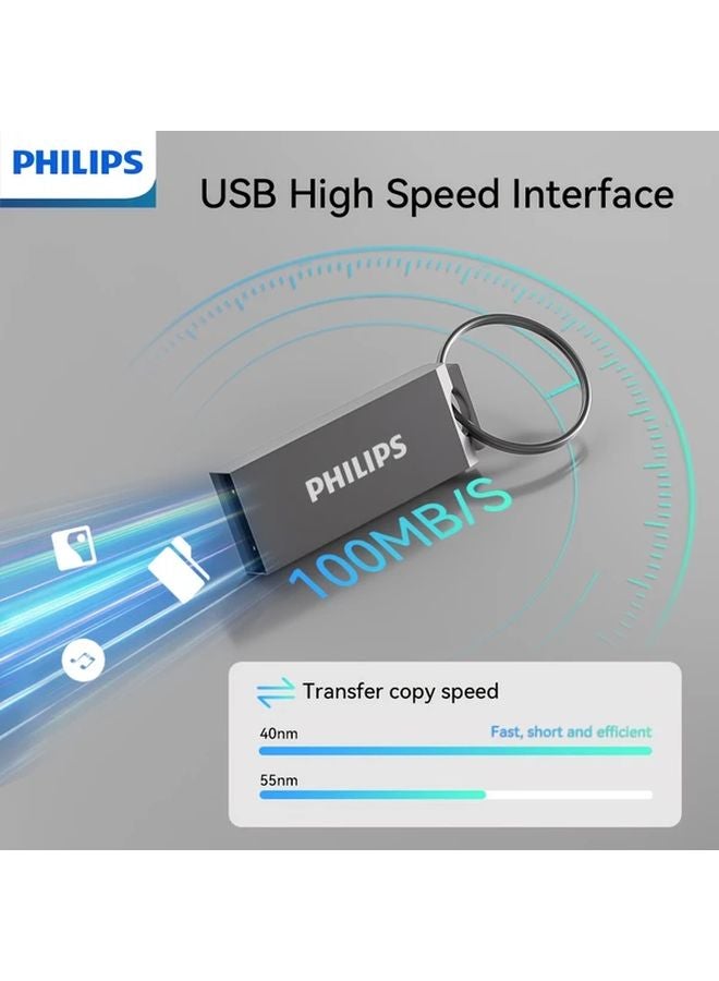Philips 32GB High Speed USB 2 0 Flash Drive Metal Thumb Drive Keychain Compatible PC Laptop - Image 4
