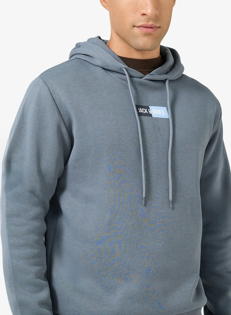 JACK & JONES  2 Pack Of Graphic Pullover Hoodie for Men | Best Price UAE