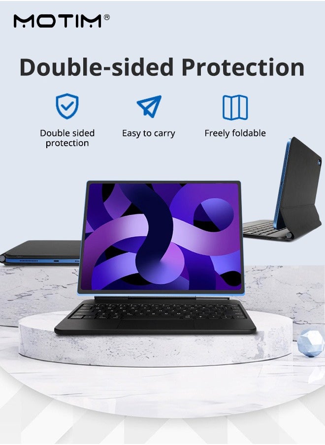 Magic Keyboard Case for iPad Pro 13 inch(2024) with Magnetic Back Cover, Easy-Set Floating Cantilever Stand, Smart Trackpad, Precision Multi-Touch Trackpad Backlit Keyboard Case