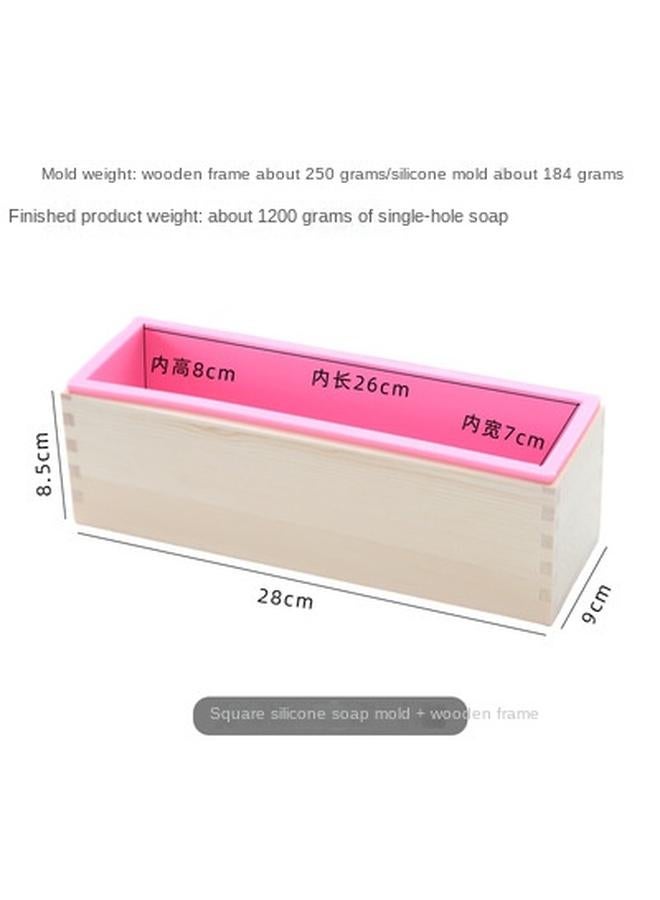 Bluejw Rectangular Cold Soap Mold Silicone Mold DIY Handmade Soap Toast Thickened Silicone Mold With Lid - Image 1