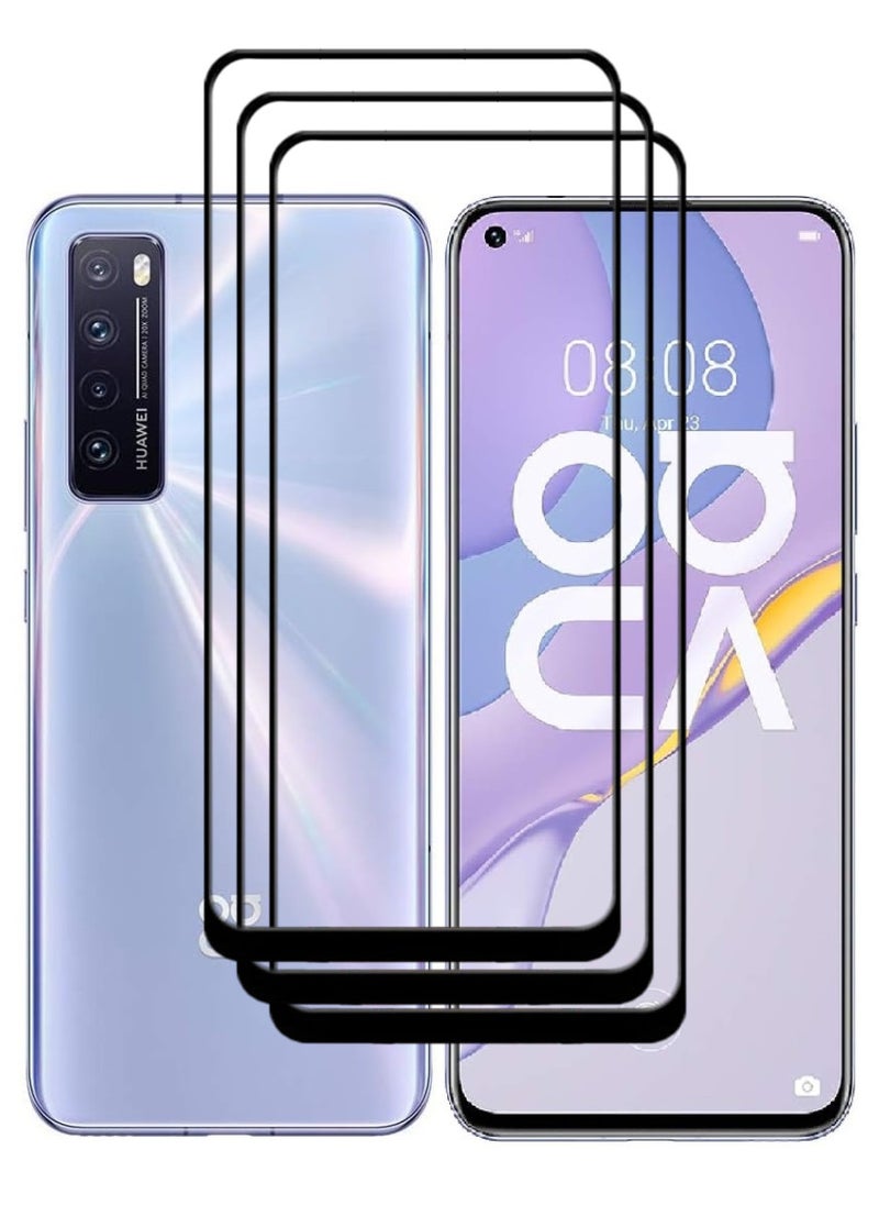 ACLIX 3 Pieces Antistatic ESD Dustproof Premium Quality High Definition Tempered Glass Screen Protector Designed For Huawei nova 7 5G - Image 1