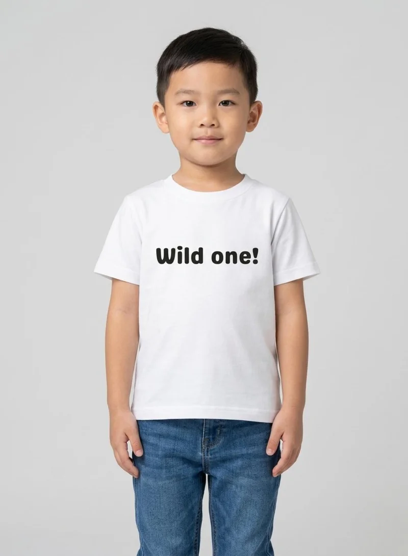 بيبي كلو Unisex  Wild One printed Casual T-Shirt