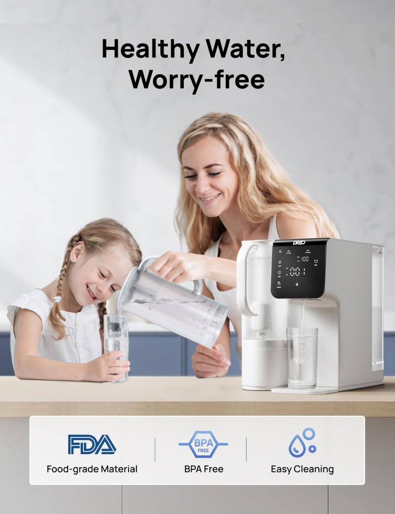 DREO Reverse Osmosis Water Filter Countertop Water Pure Pitcher, Potable Pitcher for WF511 Water Purifier, 1.5L - Image 3