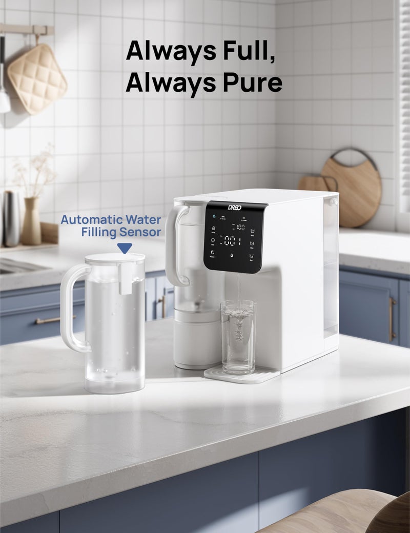 DREO Reverse Osmosis Water Filter Countertop Water Pure Pitcher, Potable Pitcher for WF511 Water Purifier, 1.5L - Image 2
