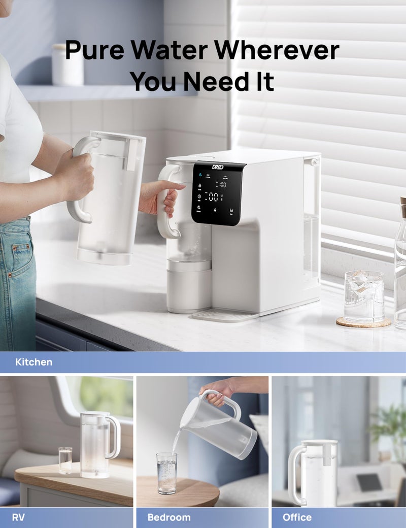 DREO Reverse Osmosis Water Filter Countertop Water Pure Pitcher, Potable Pitcher for WF511 Water Purifier, 1.5L - Image 5