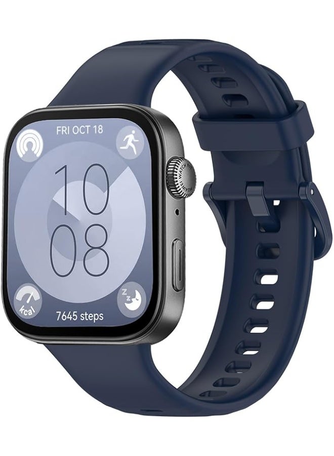 Huawei Watch Fit 3 Silicone Bracelet, Breathable Soft Sport Replacement Band for Women/Men, Adjustable Waterproof Strap for Smartwatch Fit3. - Image 3