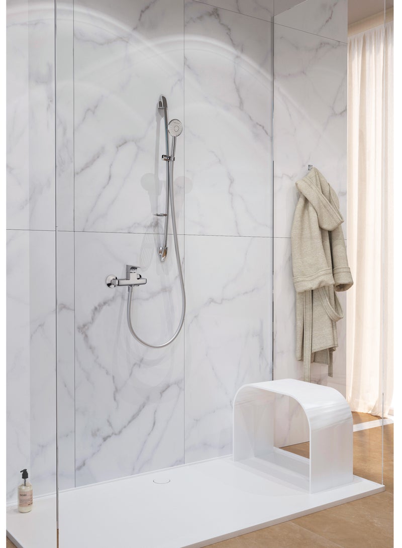 GS Rubinetterie Single Lever Wall Shower Mixer Chrome - 2461C - Image 5