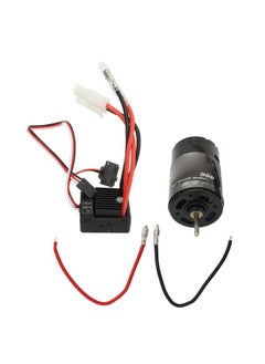 Thoraya Brushed Motor ESC Combo 550 Brushed Motor with 60A Brushed ESC for Tamiya Drag Head Tractor Truck 1/14 Off Road Climbing Car 1/10 55T  - Image 1