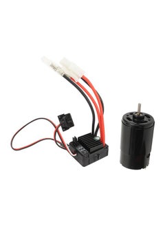 Thoraya Brushed Motor ESC Combo 550 Brushed Motor with 60A Brushed ESC for Tamiya Drag Head Tractor Truck 1/14 Off Road Climbing Car 1/10 55T  - Image 4