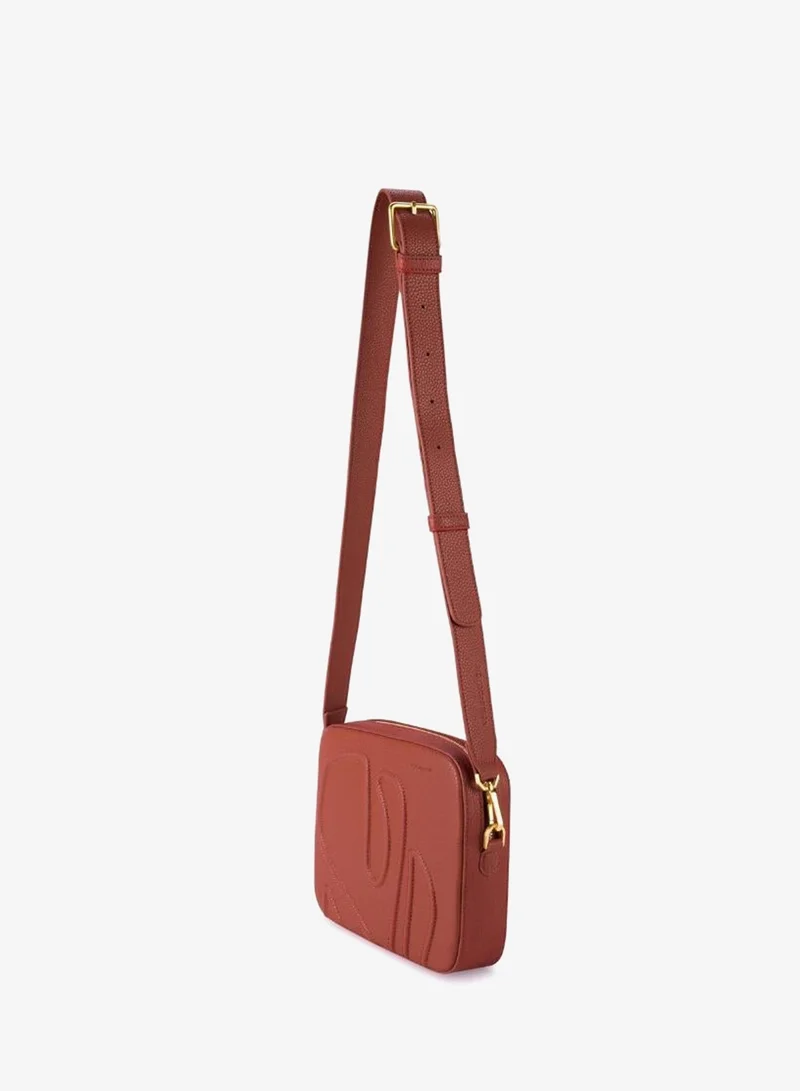 Veganologie  Maze Crossbody Bag in Brown Made from 11 Recycled Bottles for Women | Best Price UAE