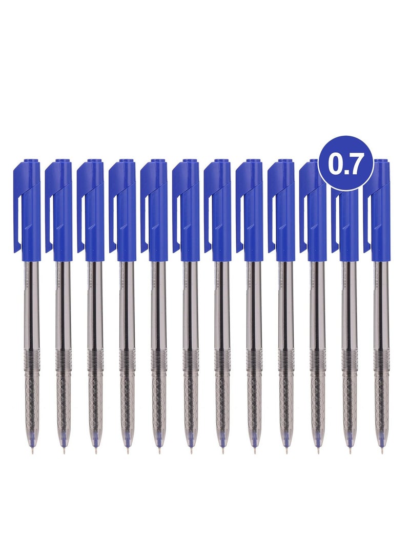 Deli 48-Piece Arrow Ballpoint Pen Set 0.7mm Tip Blue Ink - Image 2
