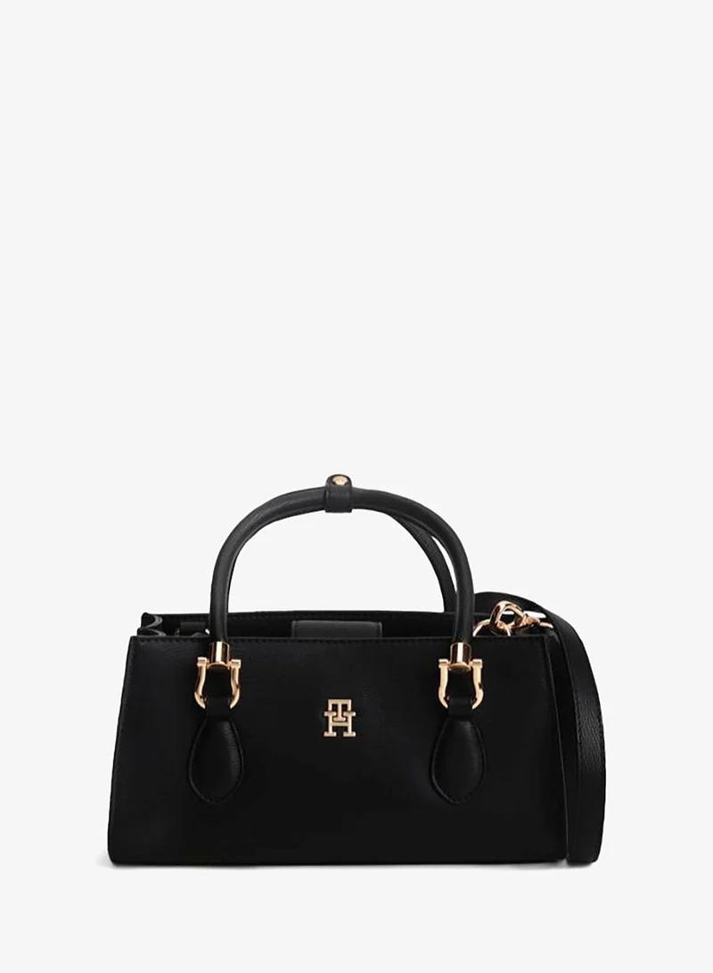 Tommy Hilfiger TH Monogram Plaque Crossbody Satchel