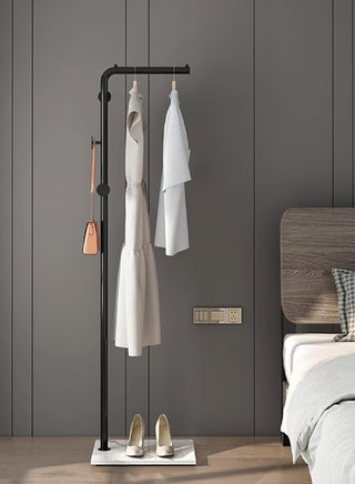 Metal Coat Rack Freestanding With Marble Base 66.9 Inch/170Cm Entryway Coats Hanger Stand With 3 Hooks Use For Home Bedroom Hotel Hall Tree For Coats Hats Scarves Clothes And Handbags Black - pzsku/Z1218773C8168670EACD9Z/45/1749189395/fa491211-8575-48c9-a036-ebe7f7d4b56c