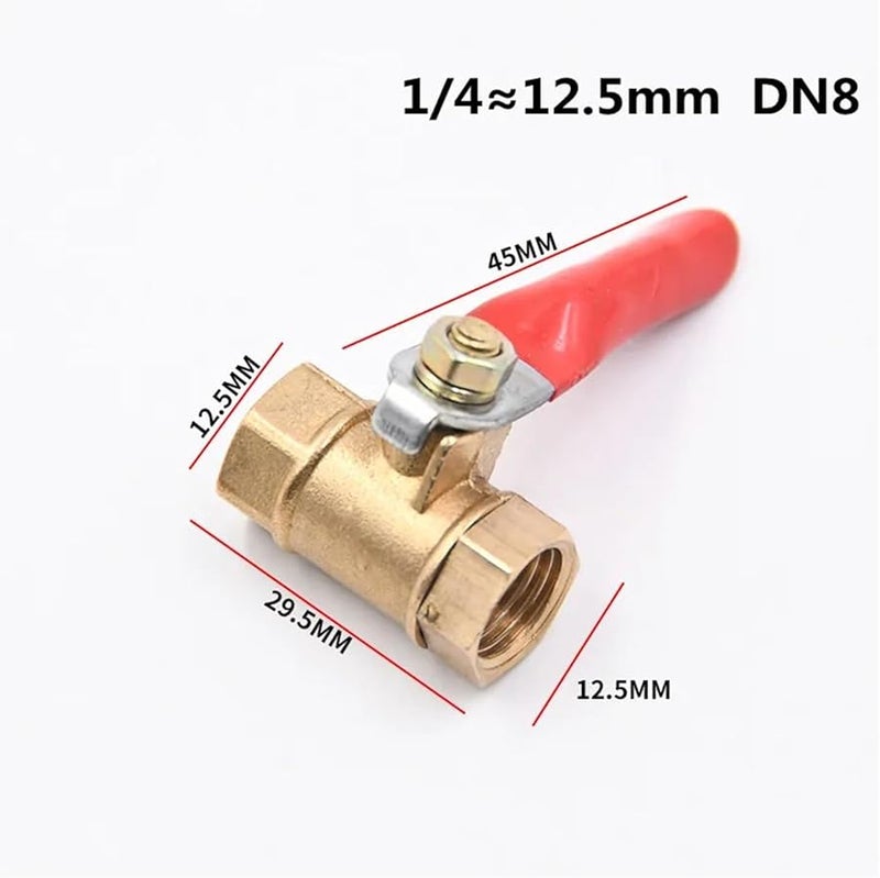 Brass Ball Valve Globe 1 2 Internal Threaded Copper Pipe Joint Part - Image 3