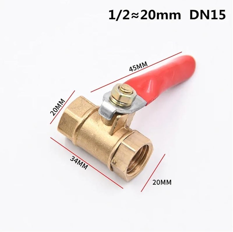 Brass Ball Valve Globe 1 2 Internal Threaded Copper Pipe Joint Part - Image 5