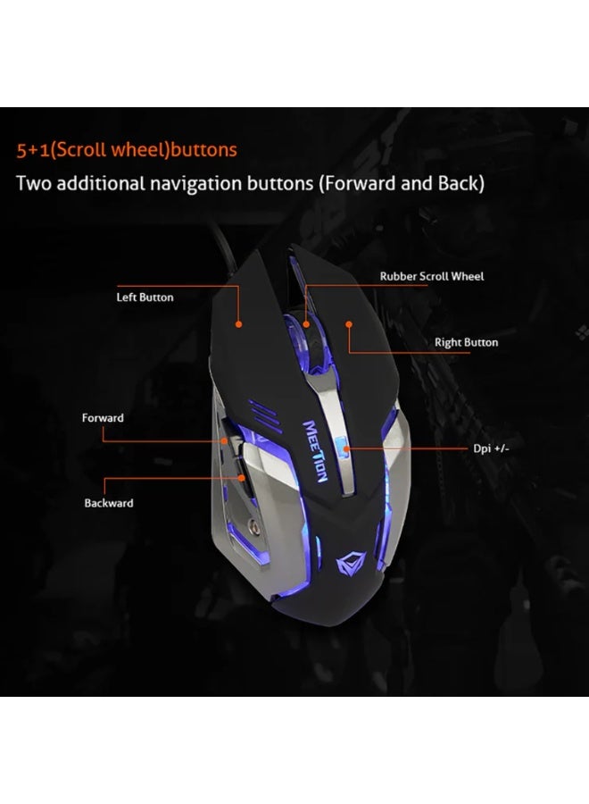 ميشين ماوس MT-M915 البصري السلكي بمنفذ USB - ماوس كمبيوتر مريح لأجهزة الكمبيوتر المحمولة والمكتبية | دقة عالية، تتبع سلس، توصيل وتشغيل فوري - Image 5