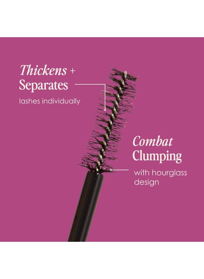 Grande Cosmetics GrandeDRAMA Intense Thickening Mascara with Castor Oil, Volumizing, Conditioning, Buildable Formula - Image 5