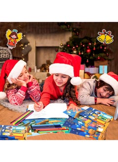 HOWAF 12Pcs Christmas Nativity Coloring Books With 12 Paint Pens,Religious Christmas Coloring Page For Xmas Holiday Kids Favors,Christian Bible Jesus Nativity Drawing Book For Christmas Activities  - Image 3